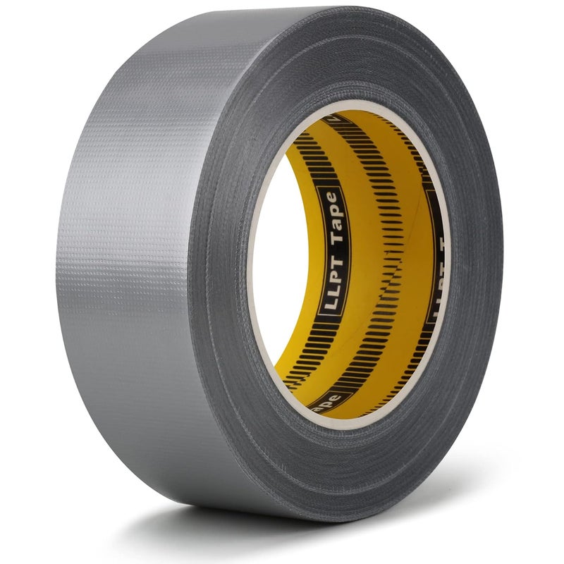 LLPT Duct Tape Premium Grade 1.6 Inches x 108 Feet x 11 Mil Easy Tear Residue Free Strong Adhesive Color Silver Gray (DT402) - Image 1